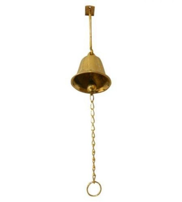 Campana De Bronce Con Cadena y Soporte