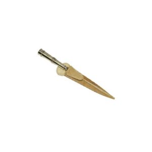 Cuchillo De Alpaca 20Cm Acero Inox Vaina Cuero Crudo
