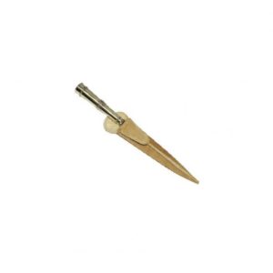 Cuchillo De Alpaca 18Cm Acero Inox Vaina Cuero Crudo