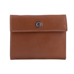 Billetera De Dama En Cuero Con Solapa