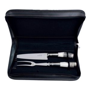 Juego Parillero con Estuche De Cuero