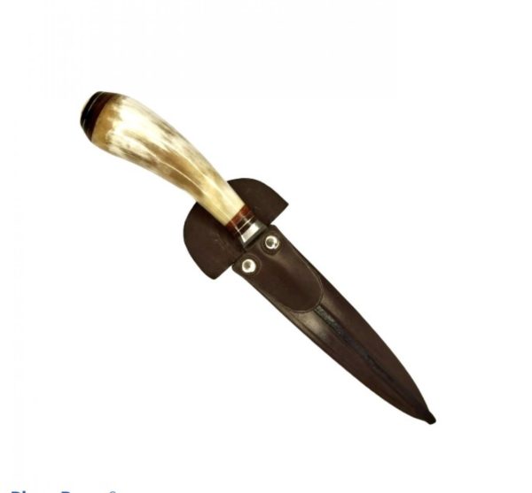 Cuchillo Asta 16 Cm Acero Inox Vaina Vaqueta