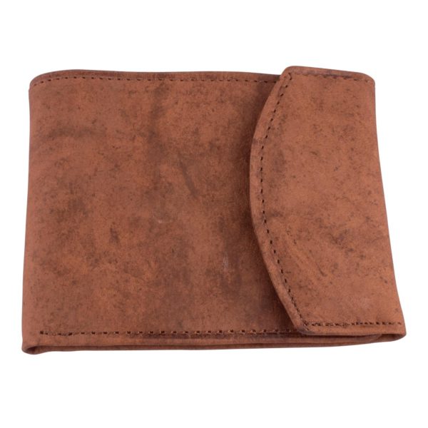 Billetera De Cuero Elegante Con Solapa