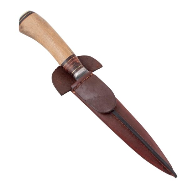 Cuchillo Ciervo 10Cm Acero Inox Vaina Vaqueta - Imagen 2